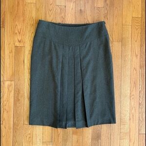 Burberry Dark Gray Pleated Skirt